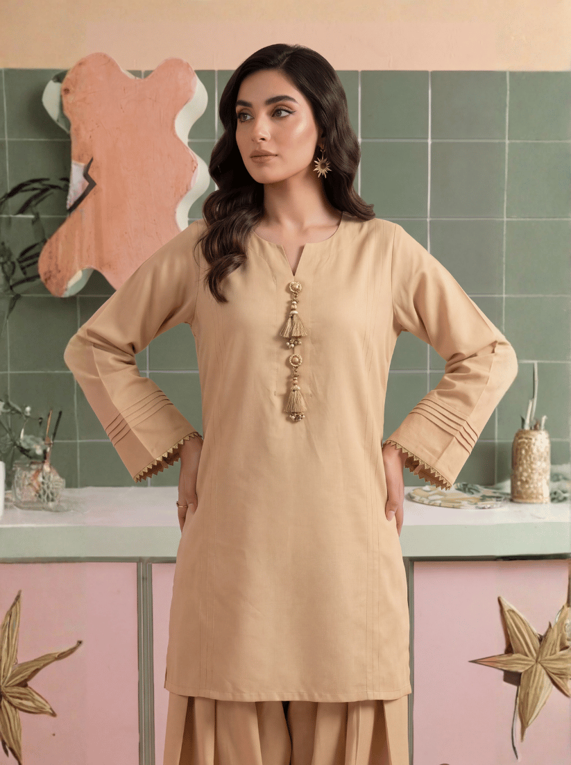 Sandstone Grace Stitched Solid 2 Piece Suit