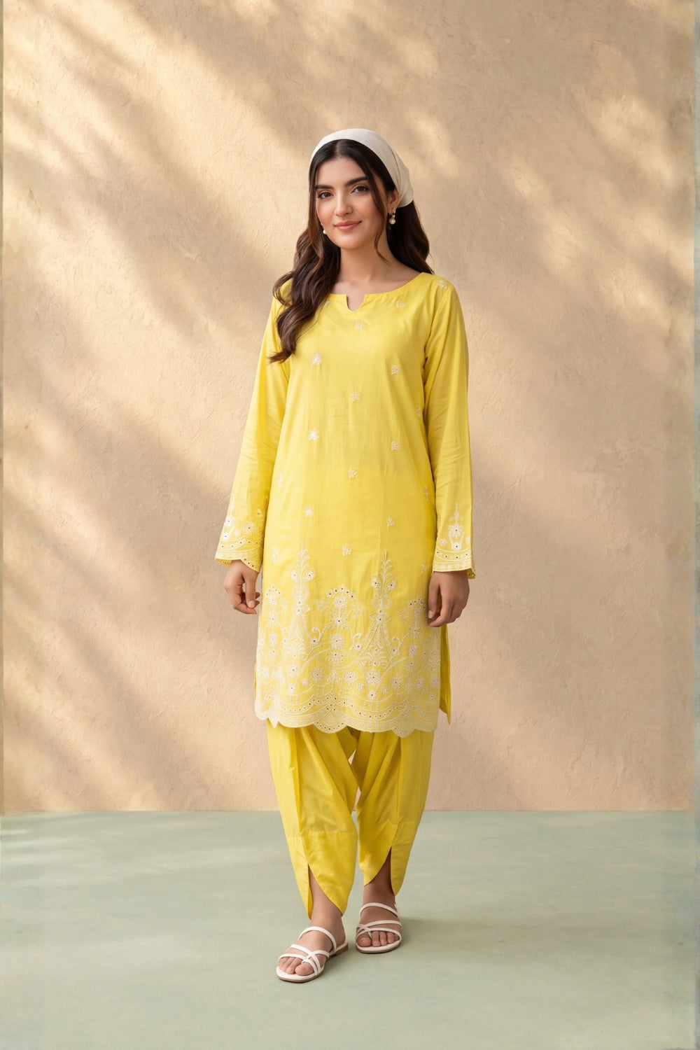 MFP-26-E001 - 2 Peice - Embroidered Viscose Suit