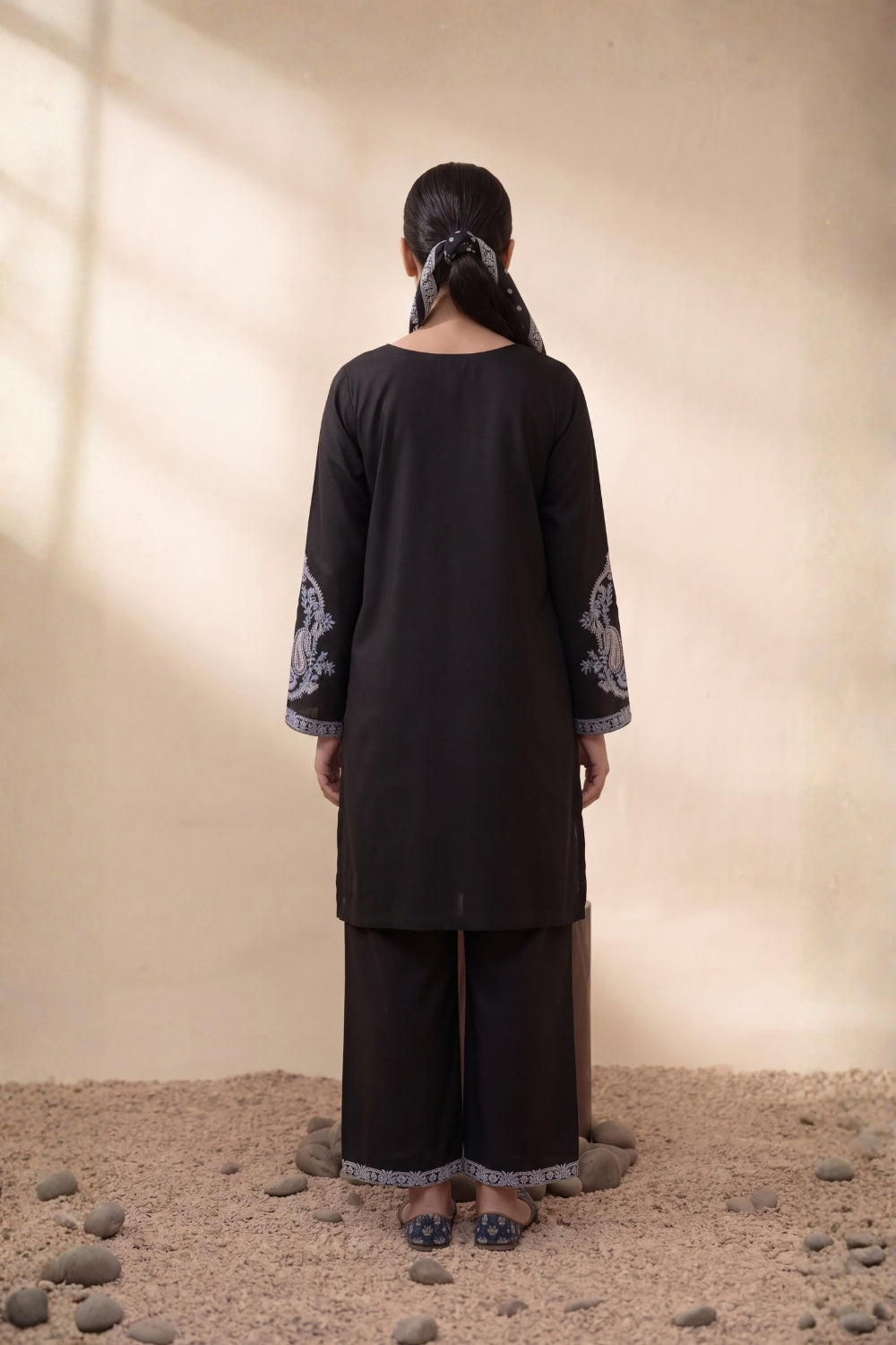 MFP-26-E008 - 2 Peice - Embroidered Viscose Suit