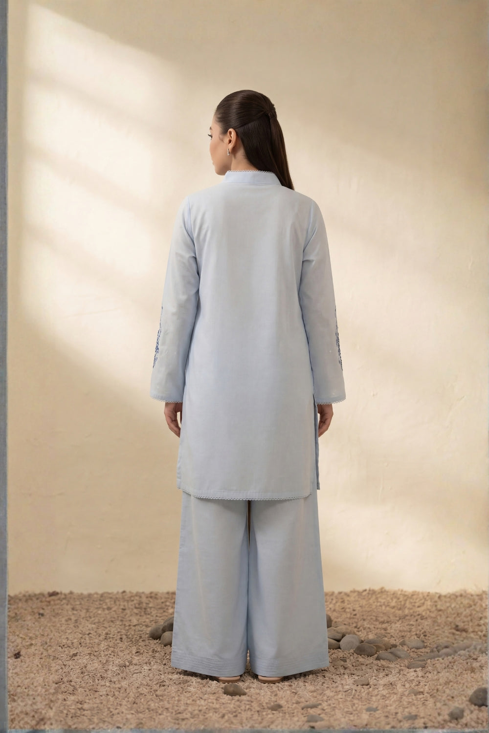 MFP-26-E003 - 2 Peice - Embroidered Viscose Suit
