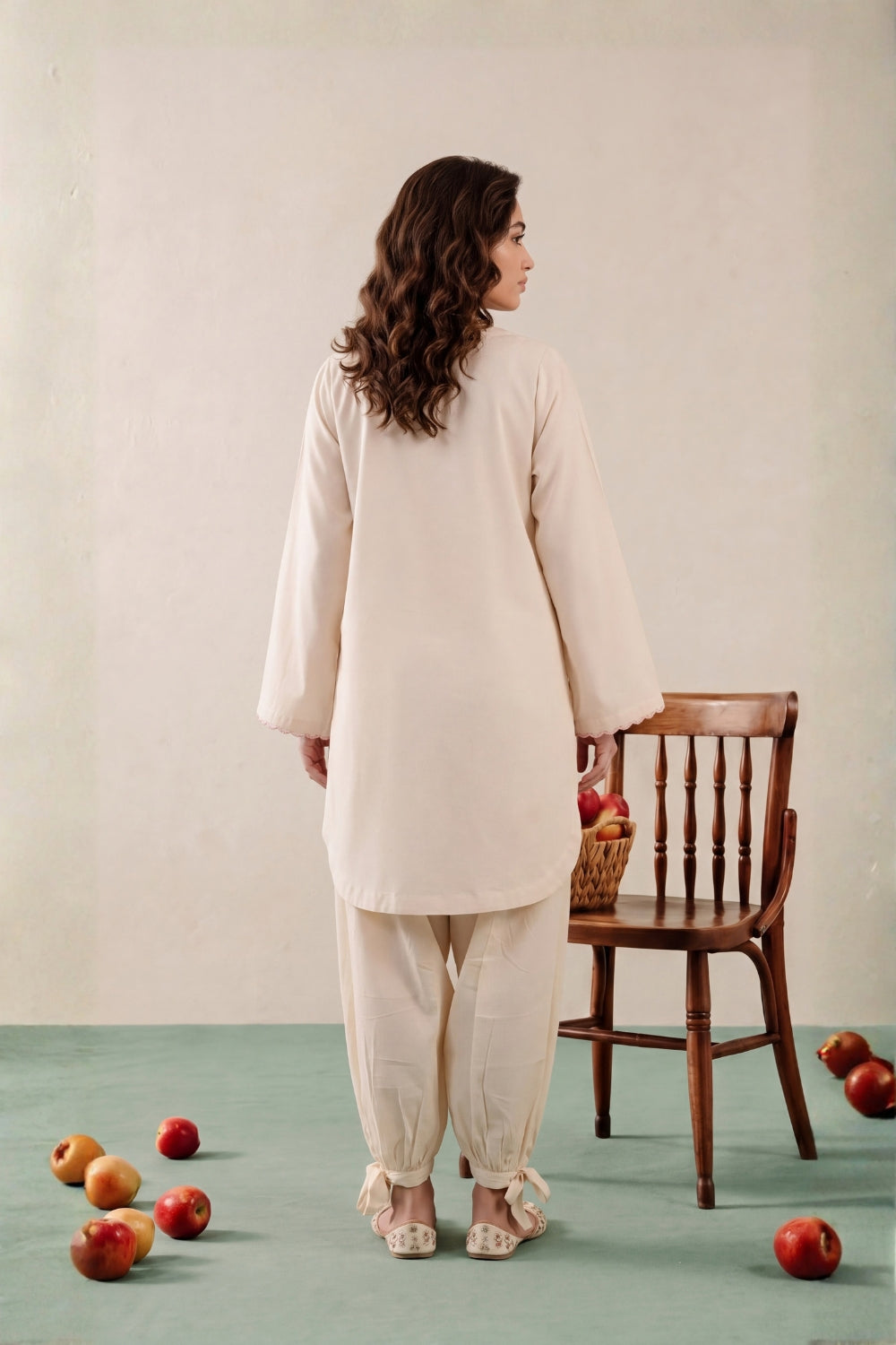 MFP-26-E007 - 2 Peice - Embroidered Viscose Suit
