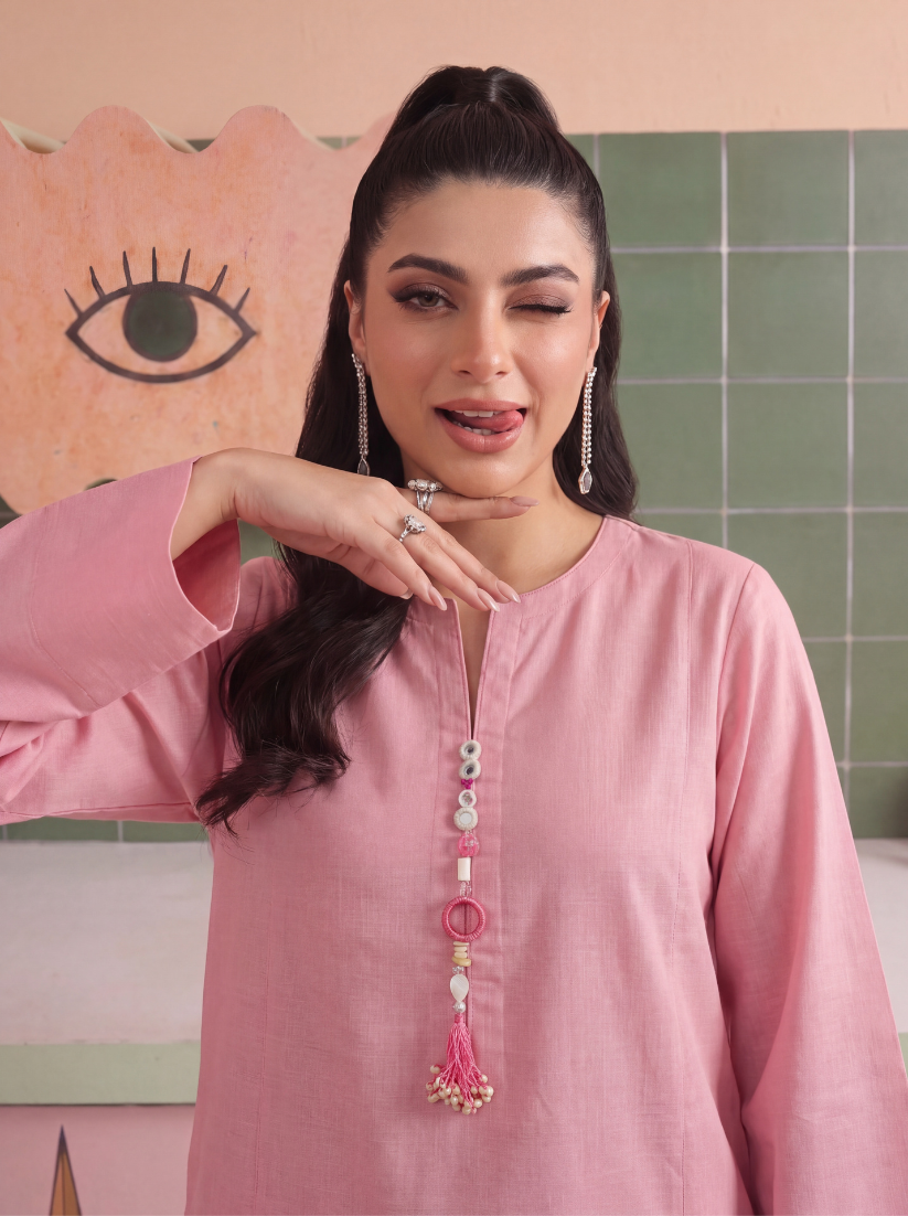 Blush Seretiny Stitched Solid 2 Piece Suit