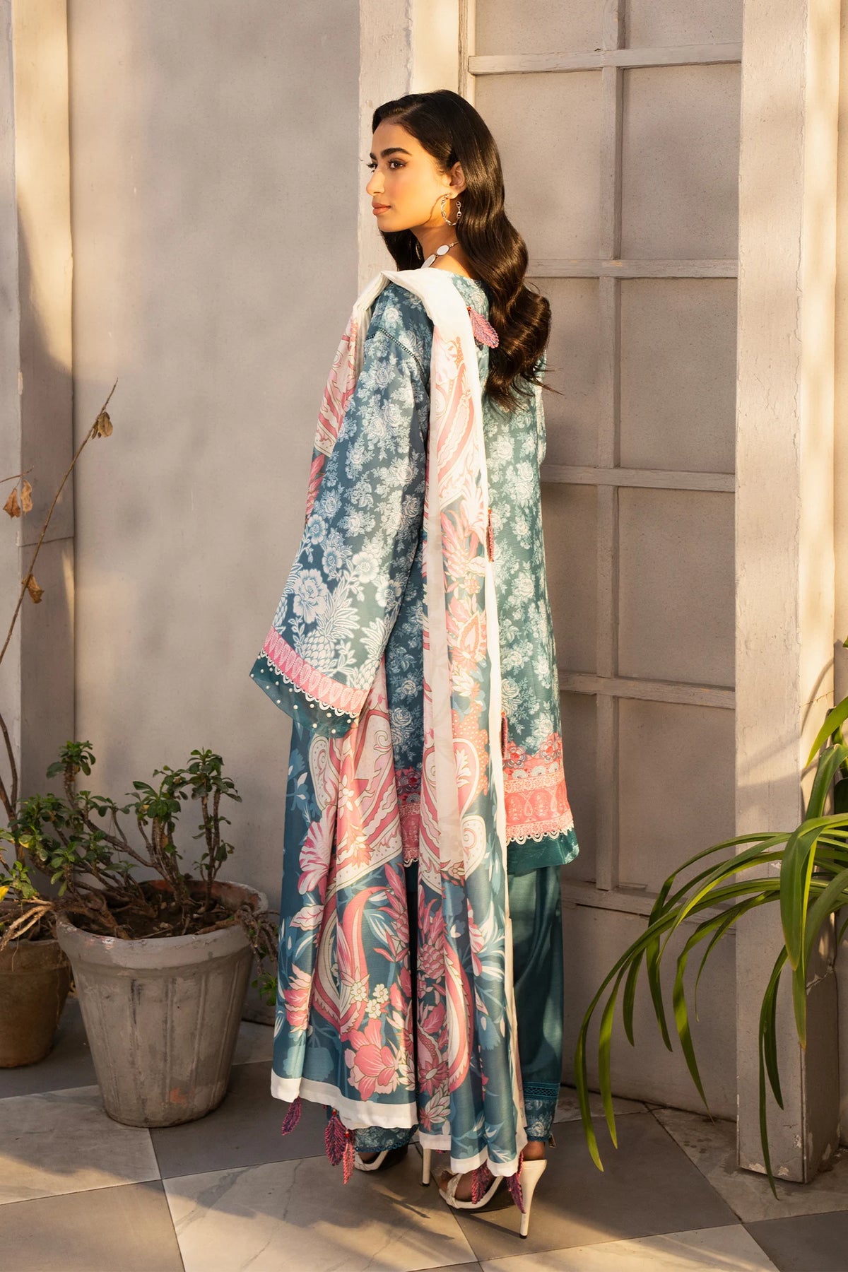 SP-06B Unstitched 3 Pcs  Printed Cambric