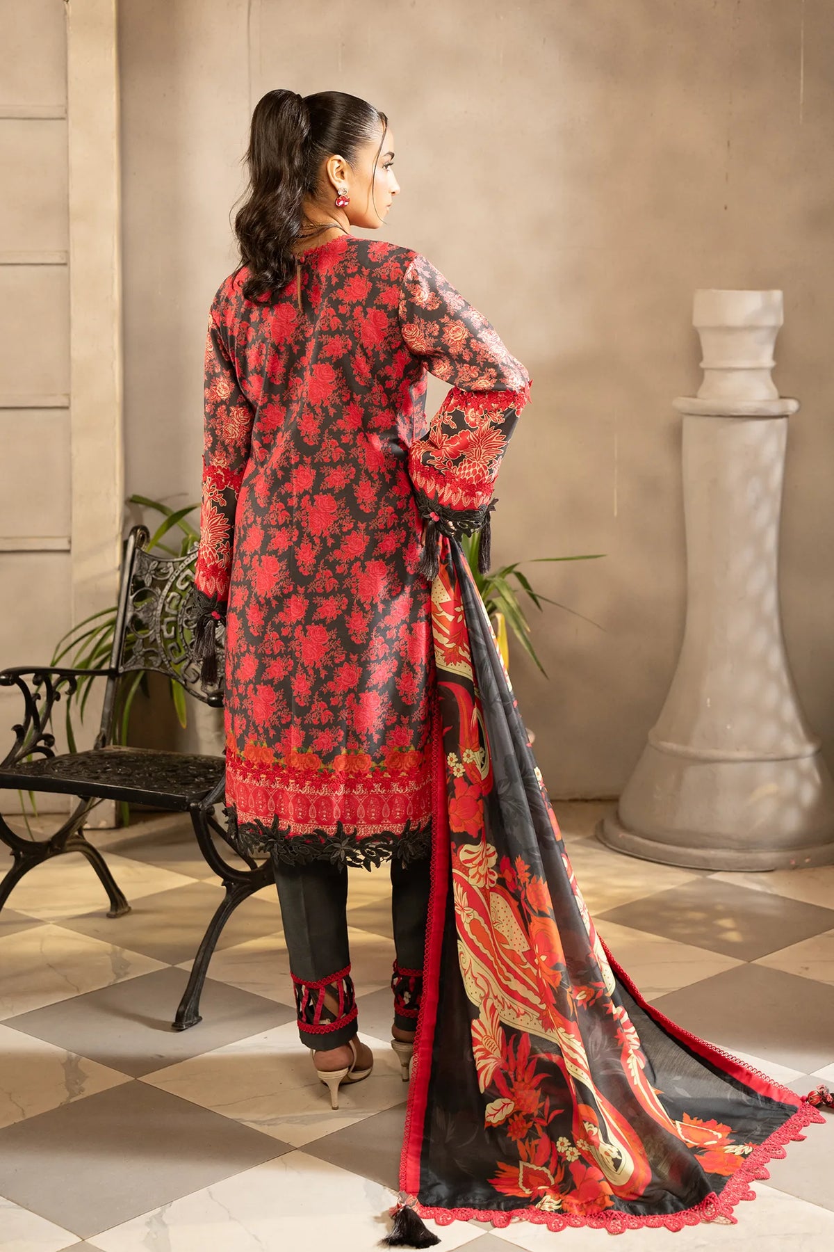 SP-06A Unstitched 3 Pcs  Printed Cambric