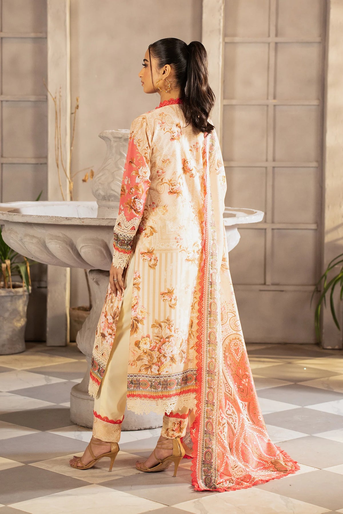 SP-02A Unstitched 3 Pcs Printed Cambric