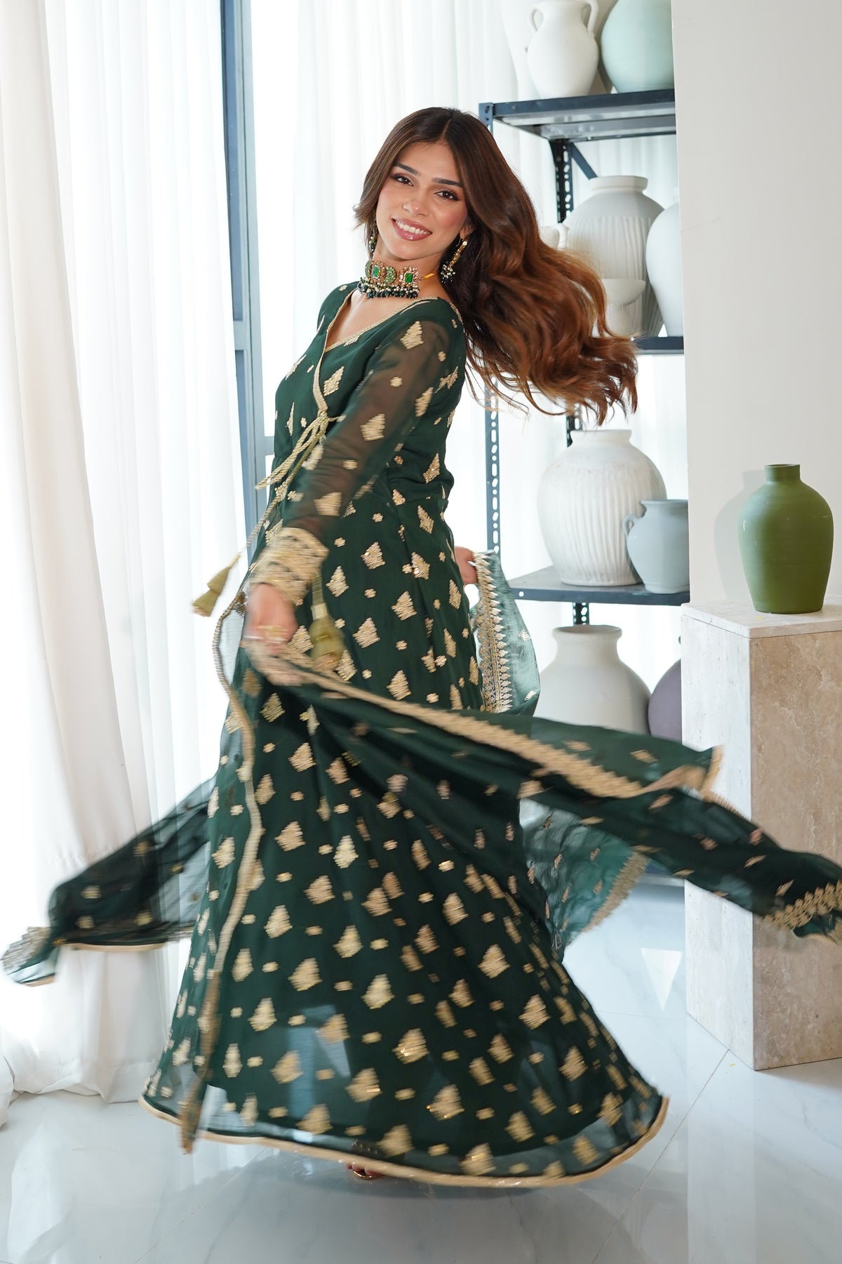 Gulrukh Unstitched 3 piece Chiffon suit