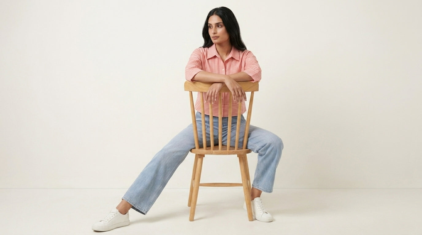 Strawberry Strip Stitched 1 Piece Shirt
